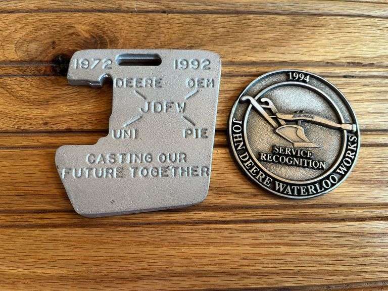 (2) John Deere Medallions image