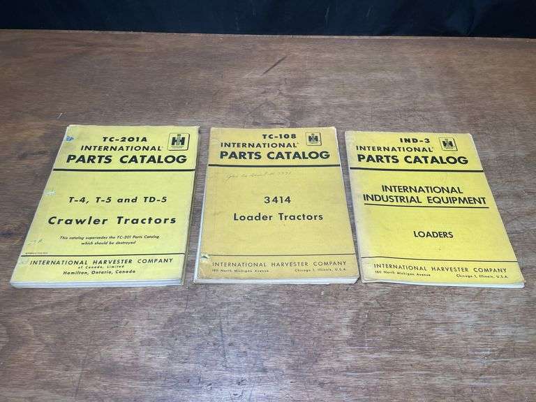 (3) IH Parts Catalogs image