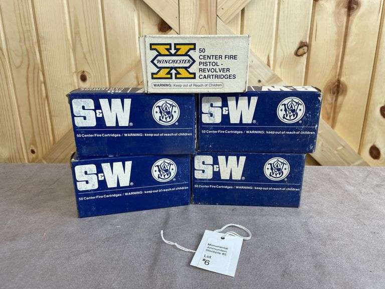 Rare! 5 Boxes S&W 148 Gr. WC & Winchester 200 Gr. Lead .38 Special