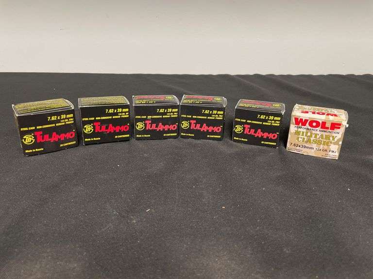 (6)-Boxes (120 Rounds) 7.62 x 39 MM