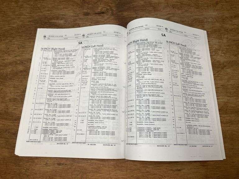 (3) IH Plow Parts Catalogs