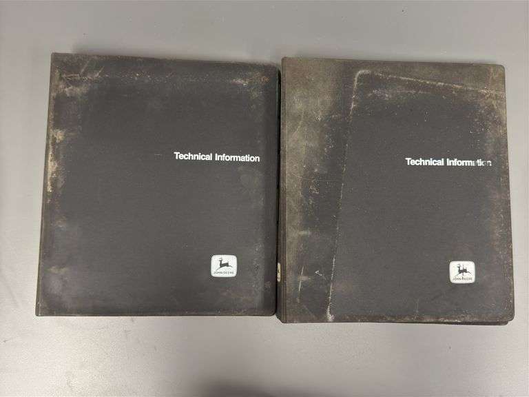 (2) John Deere Technical Information Binders