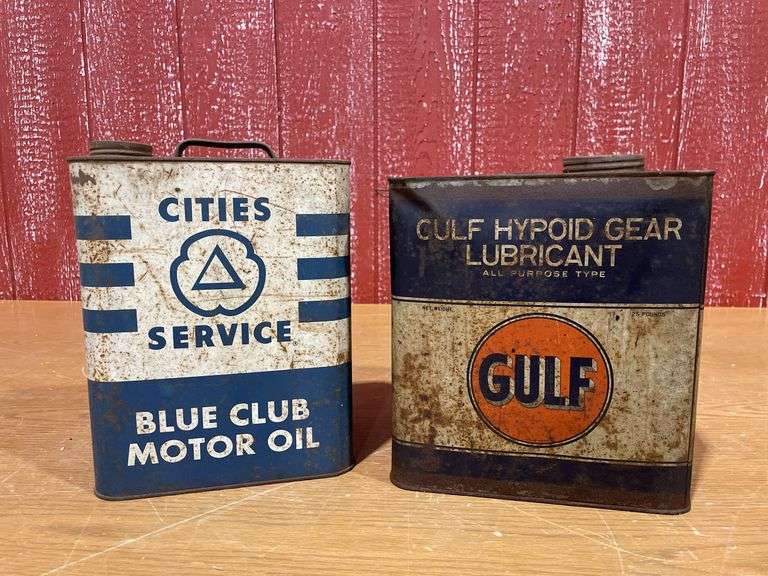 (2) Two gallon Oil Cans. image
