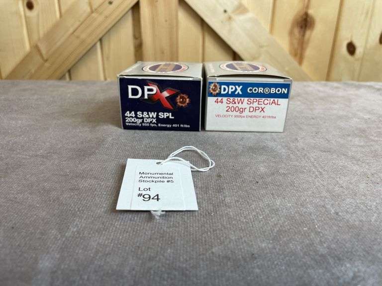 2 Boxes Cor-Bon 200 Gr. DPX .44 Special
