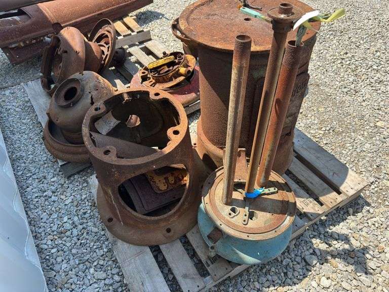 Pair of Visible Gas Pump Bases
