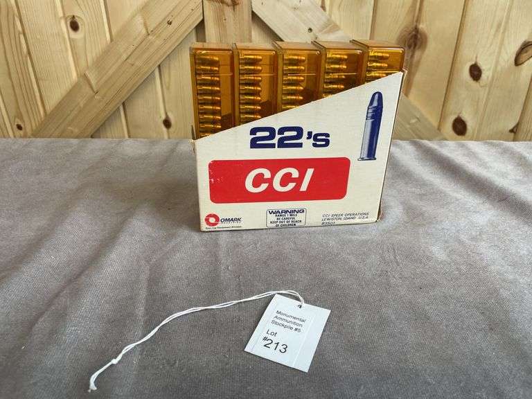 5 Boxes/500 Rounds CCI Mini-Mag  HP .22 Short
