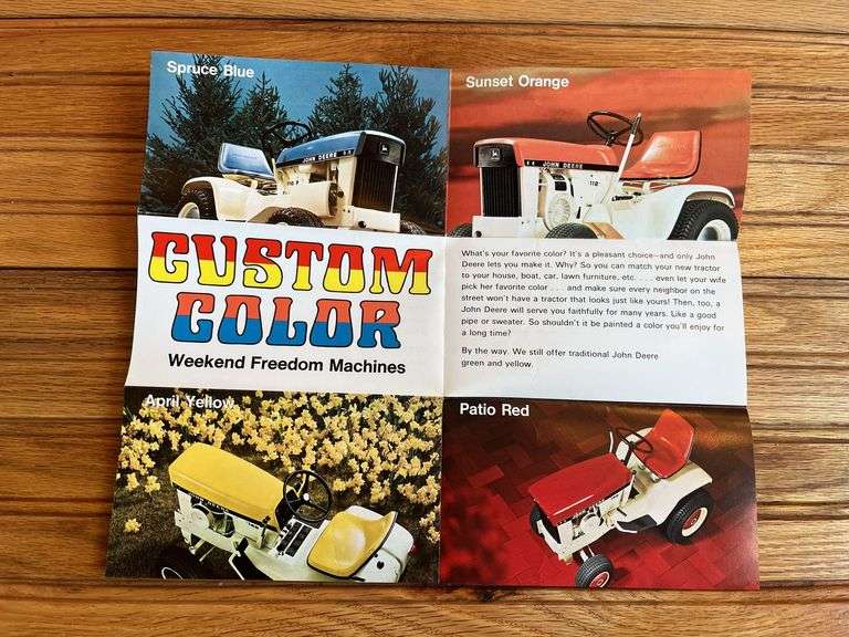 (2) John Deere Sales Literature