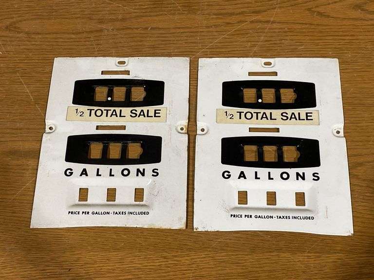 Pair of Gas Pump Faces image