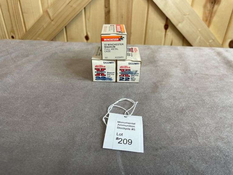 3 Boxes Winchester/Western FMC .22 Magnum