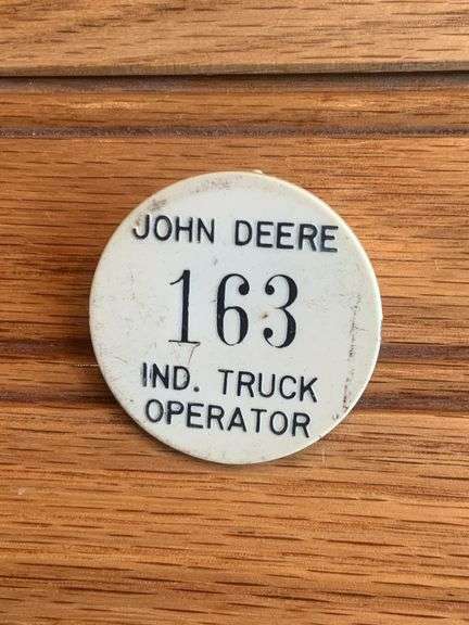 John Deere Industrial Truck Operator Badge image