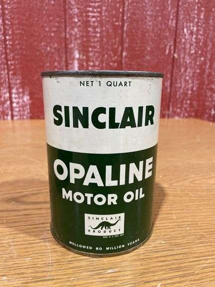 (3) NOS Sinclair Opaline Motor Oil Cans