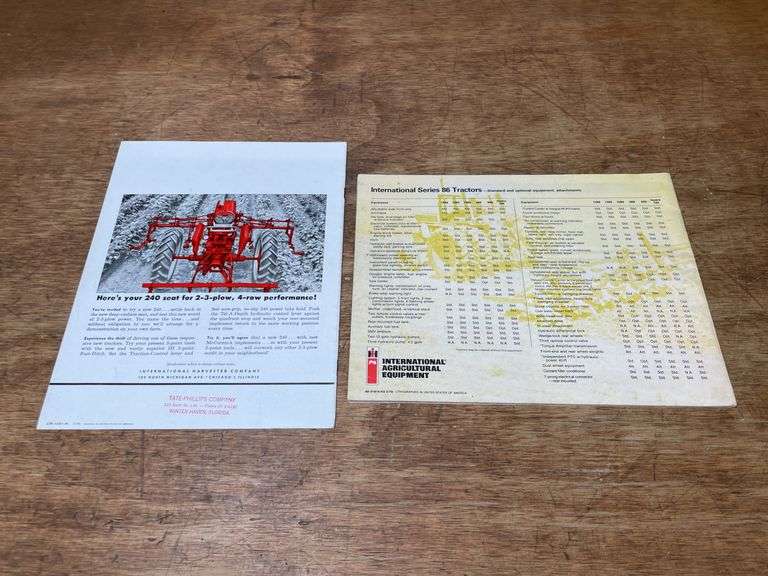 (2) IH 240 + 86 Series Sales Literature