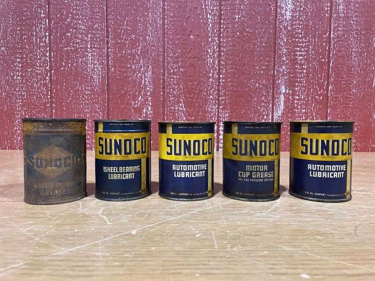 (5) Cans of Sunoco Lubricant and Grease image