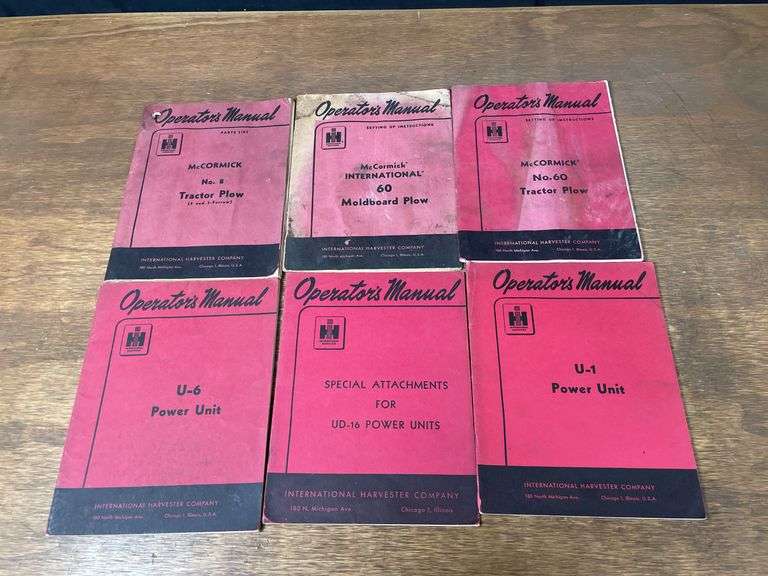 (6) IH Manuals image