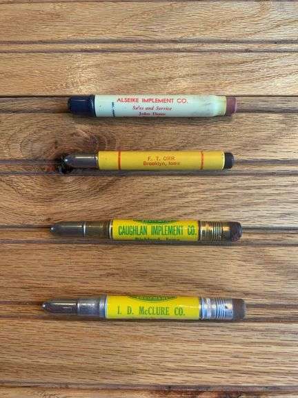 (4) John Deere Bullet Pencils