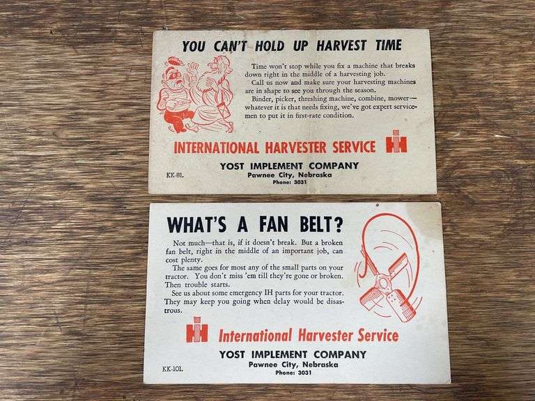 (2) IH Service Postcards image