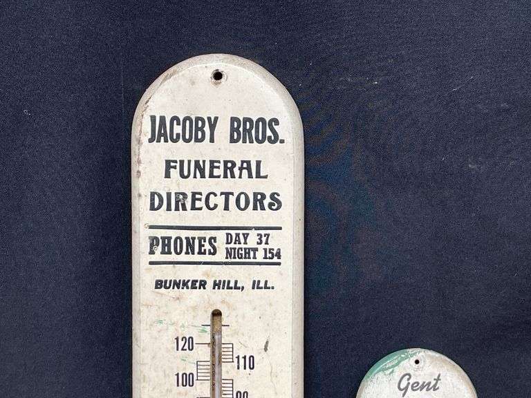 (2) Funeral Home Thermometers