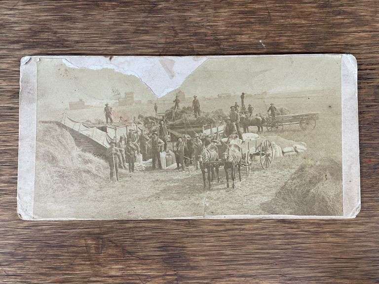 Threshing Crew Photo image