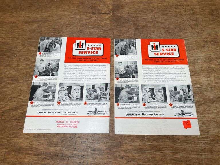 (2) IH Farmall Super C + Super H Sales Literature