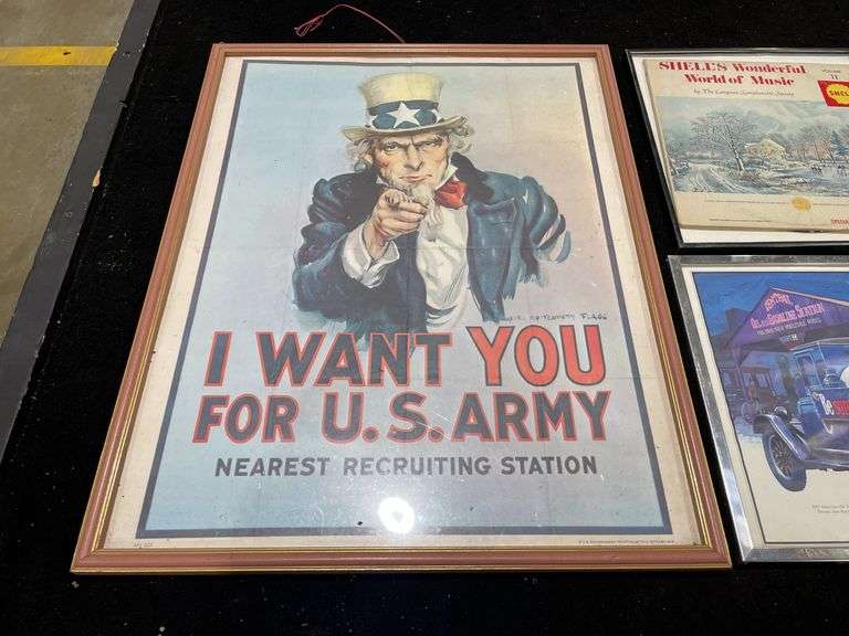 Framed Gas and Oil Literature