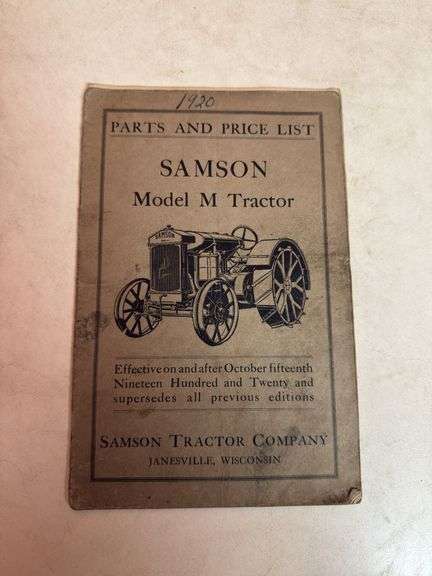 Samson Tractor Literature image