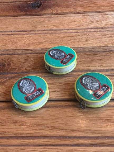 (3) John Deere Celluloid Tape Measures