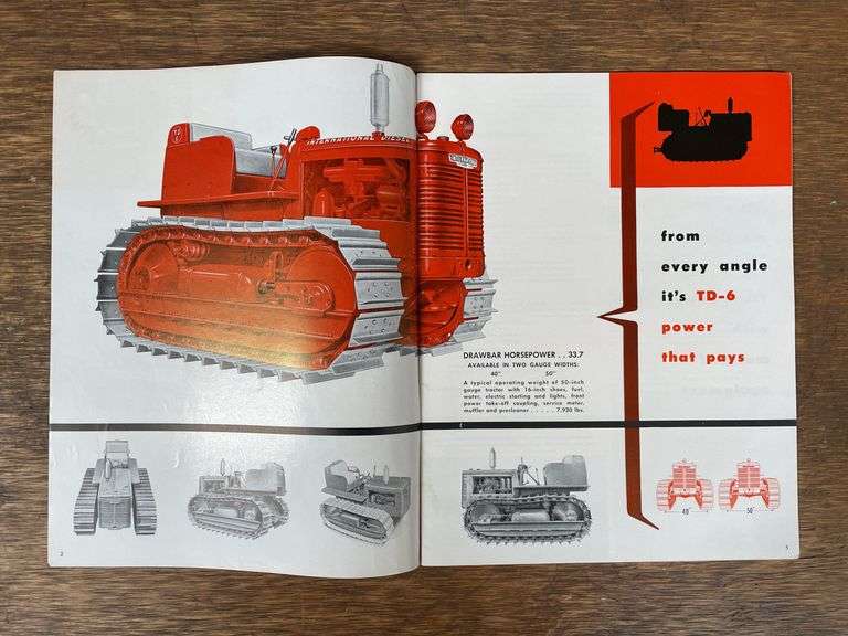 IH TD-6 Crawler Sales Literature