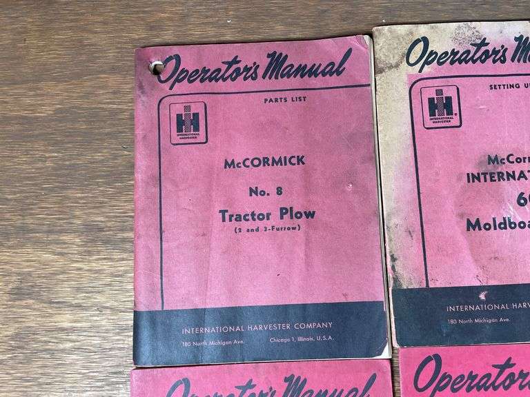 (6) IH Manuals