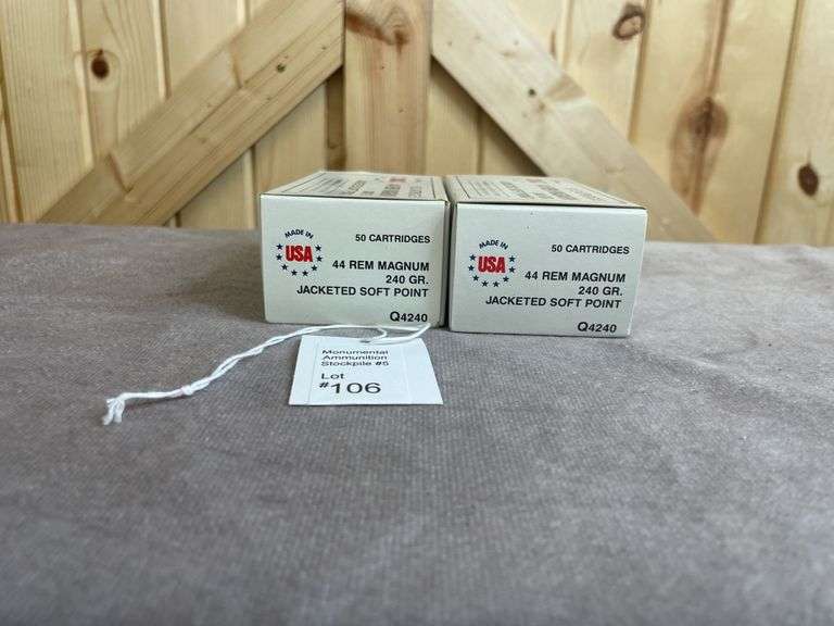2 Boxes Winchester/USA 240 Gr. JSP .44 Magnum