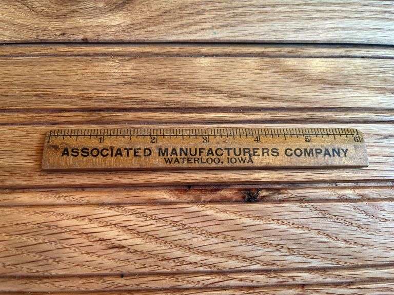 Associated Manufacturers Co. Wooden Ruler image