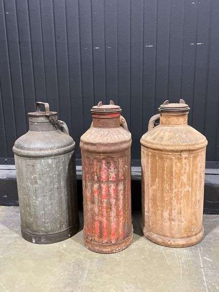 (3) Vintage Gas or Oil Cans image