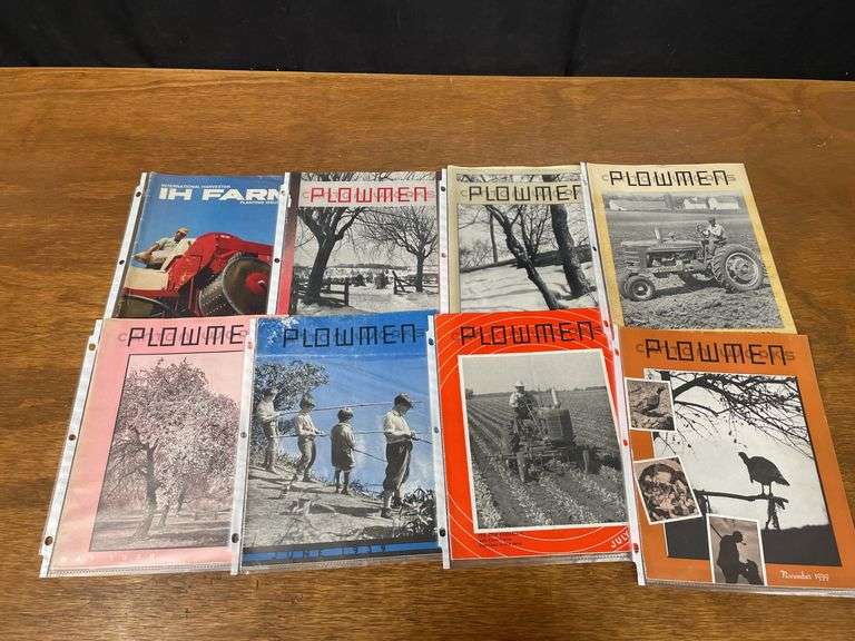 (8) IH Plowmen + IH Farm Magazines image