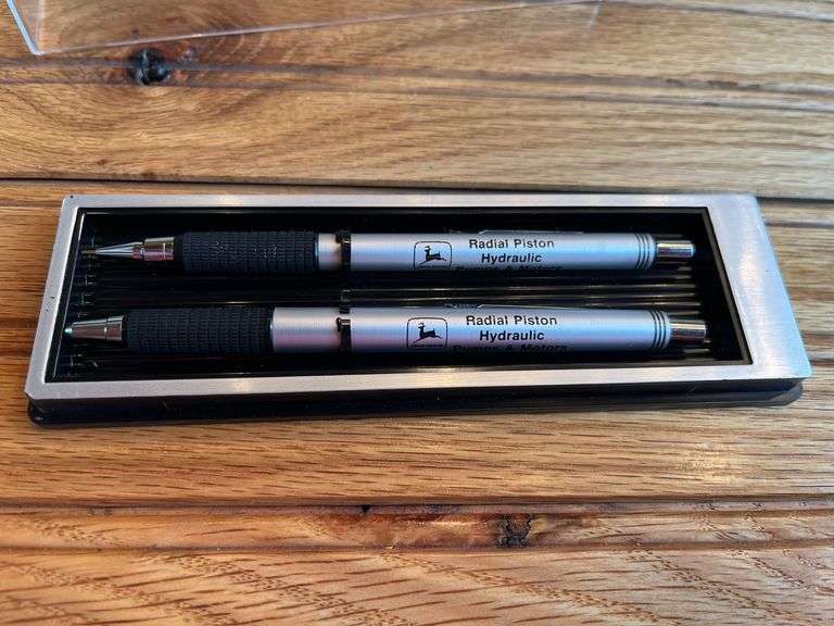 (2) John Deere Pens & Pencil Sets
