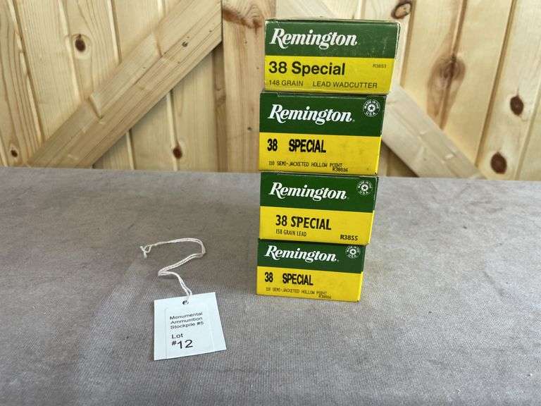 4 Boxes Remington 110, 148, 158 Gr. SJHP, Lead .38 Special