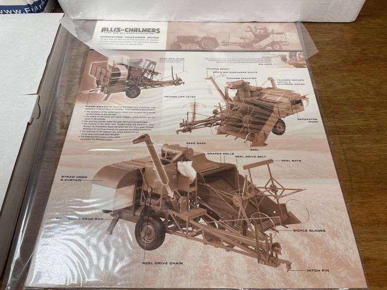 1/12 AC 60A All-Crop Combine NIB Franklin Mint