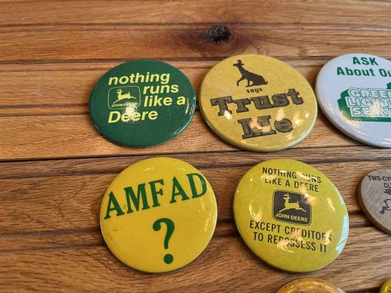 (9) John Deere Buttons