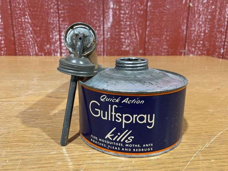 (2) Gulf Continuous Space Sprayer Insect Killer Tin/metal