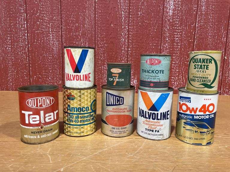 Lot of Various Oil Cans image