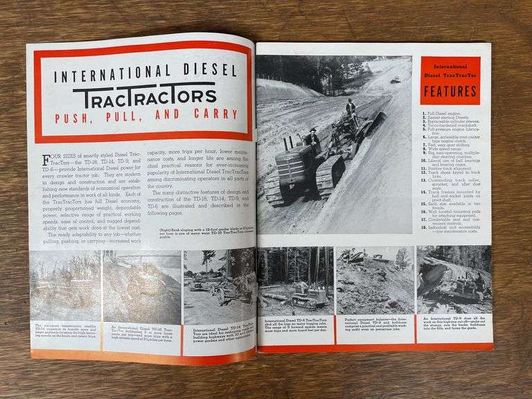IH Diesel TracTracTors Sales Literature