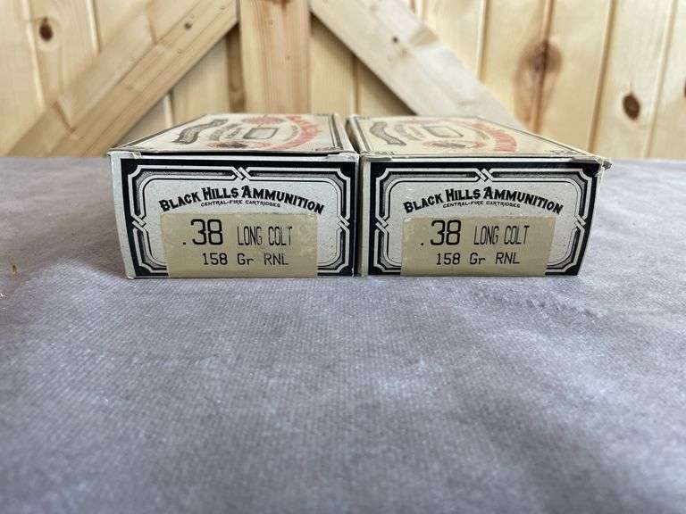 2 Boxes Black Hills 158 Gr. RNL .38 Long Colt