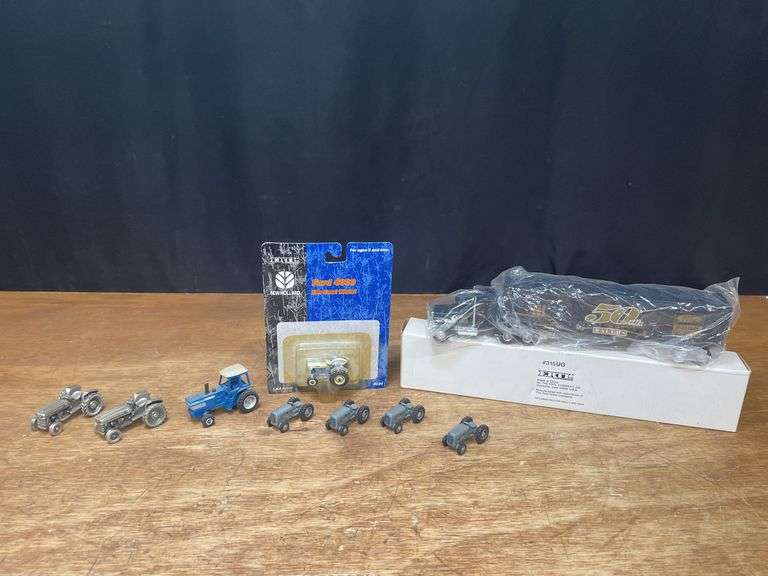 (9) 1/64 + 1/43 Ford, MF, Ferguson