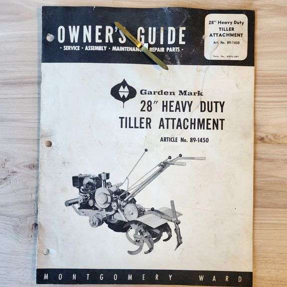 Montgomery Ward Two-Wheeled Walk-Behind Tractor w/ Attachments