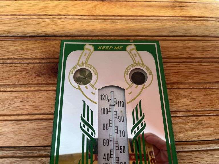 John Deere Mirror Thermometer