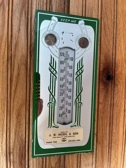 John Deere Mirror Thermometer