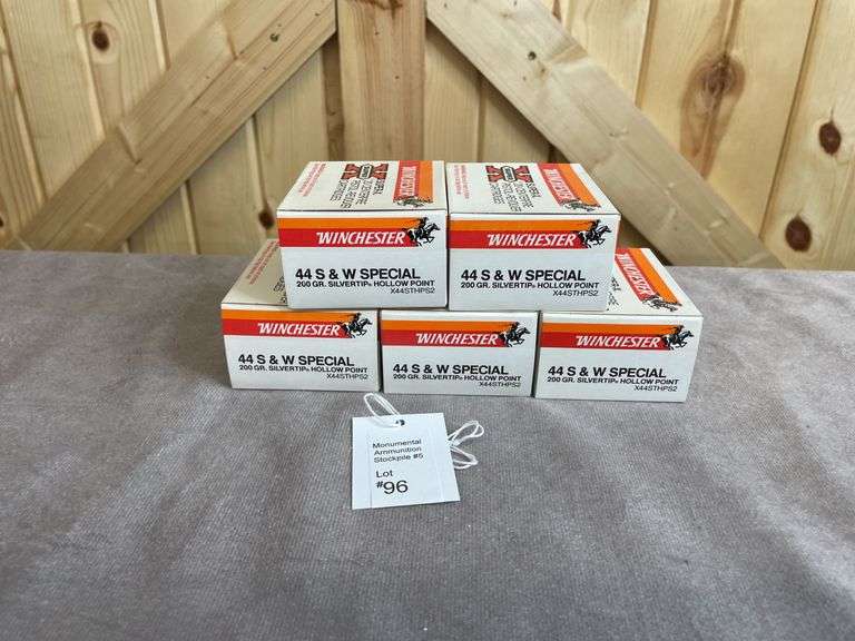 5 Boxes Winchester 200 Gr. STHP .44 Special