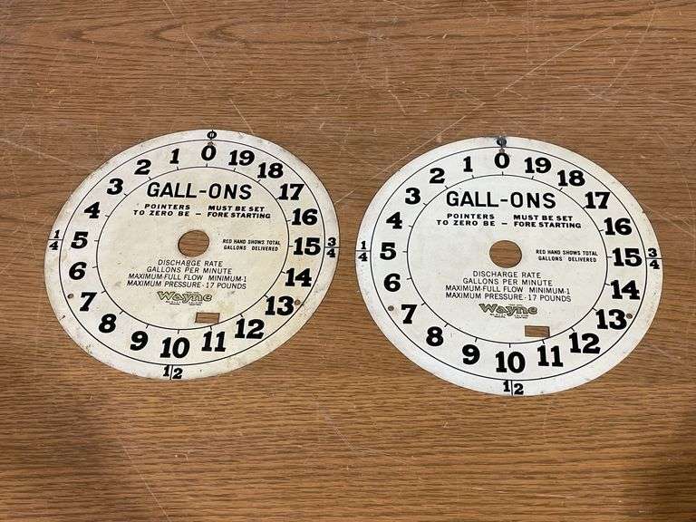 Wayne Clockface Pump Dials image