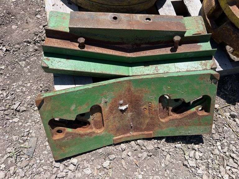 (2) John Deere Slab Weights with Bracket image