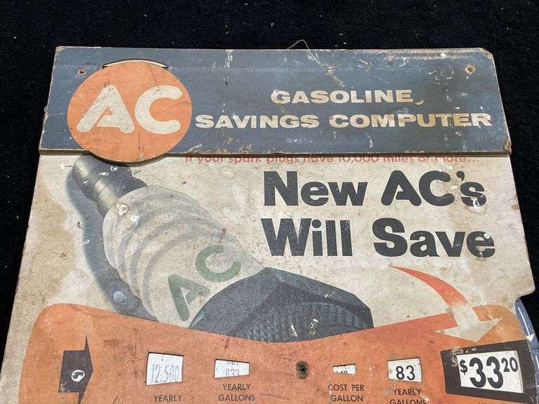 AC Spark Plug Sales Display