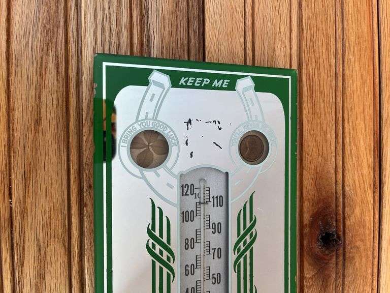 John Deere Mirror Thermometer