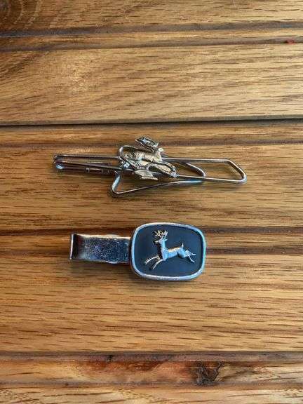(2) John Deere Tie Clips image